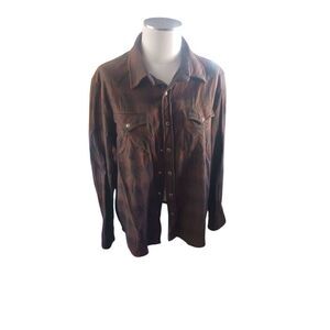 Pendleton wool Plaid button down large canyon